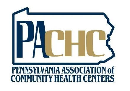PACHC logo for Pennsylvania Association of Community Health Centers map outline and acronym
