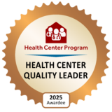 HRSA Health Center Quality Leader Award 2025 badge seal icon for Health Center Program